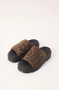 ZebZag Slide Dark Brown Crazy Horse