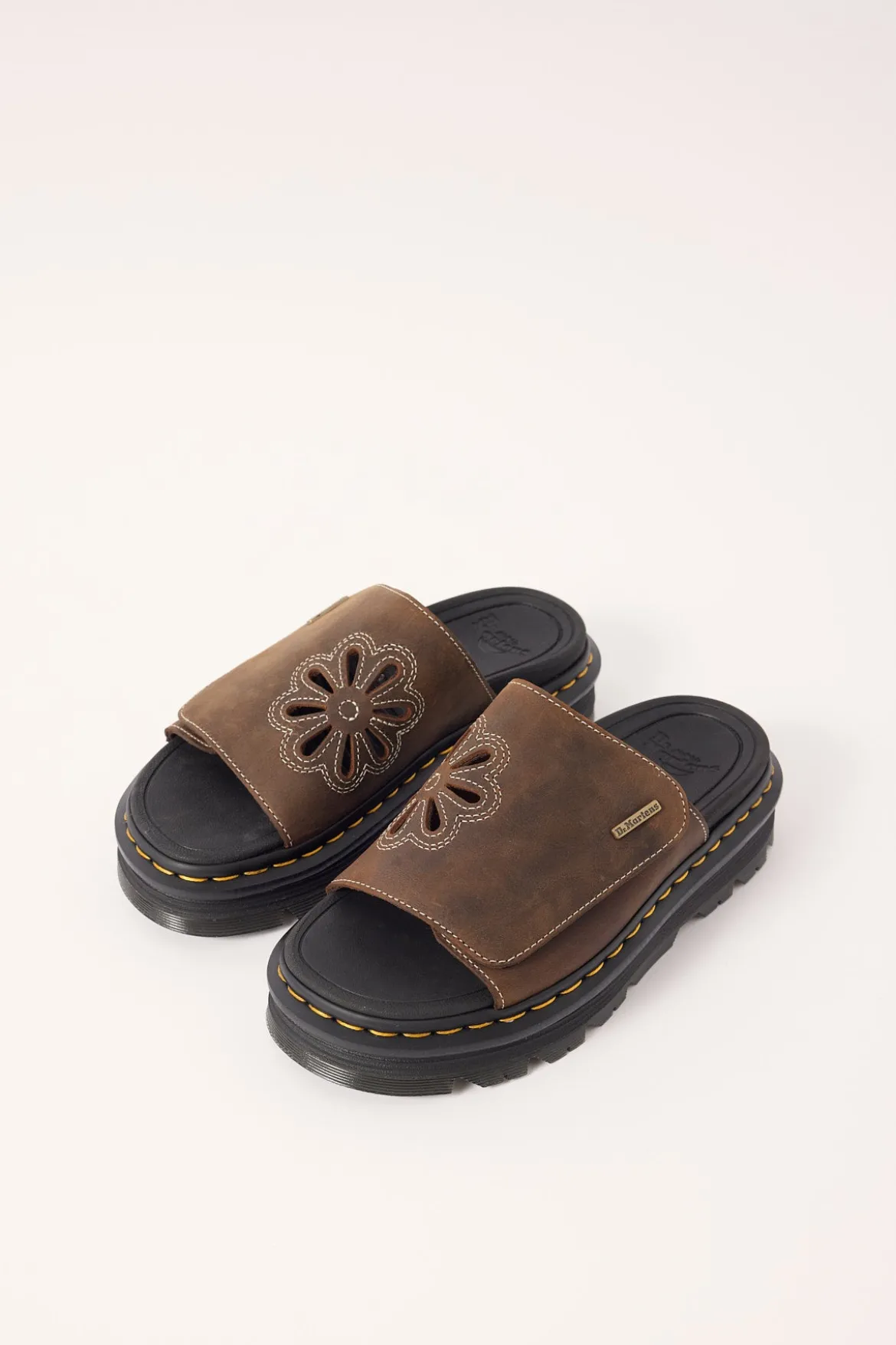 ZebZag Slide Dark Brown Crazy Horse