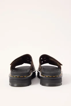 ZebZag Slide Dark Brown Crazy Horse