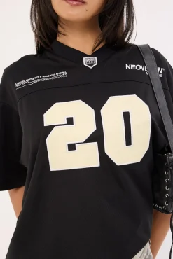 Zenon V Neck Jersey Black