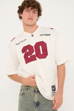 Zenon V Neck Jersey Off White