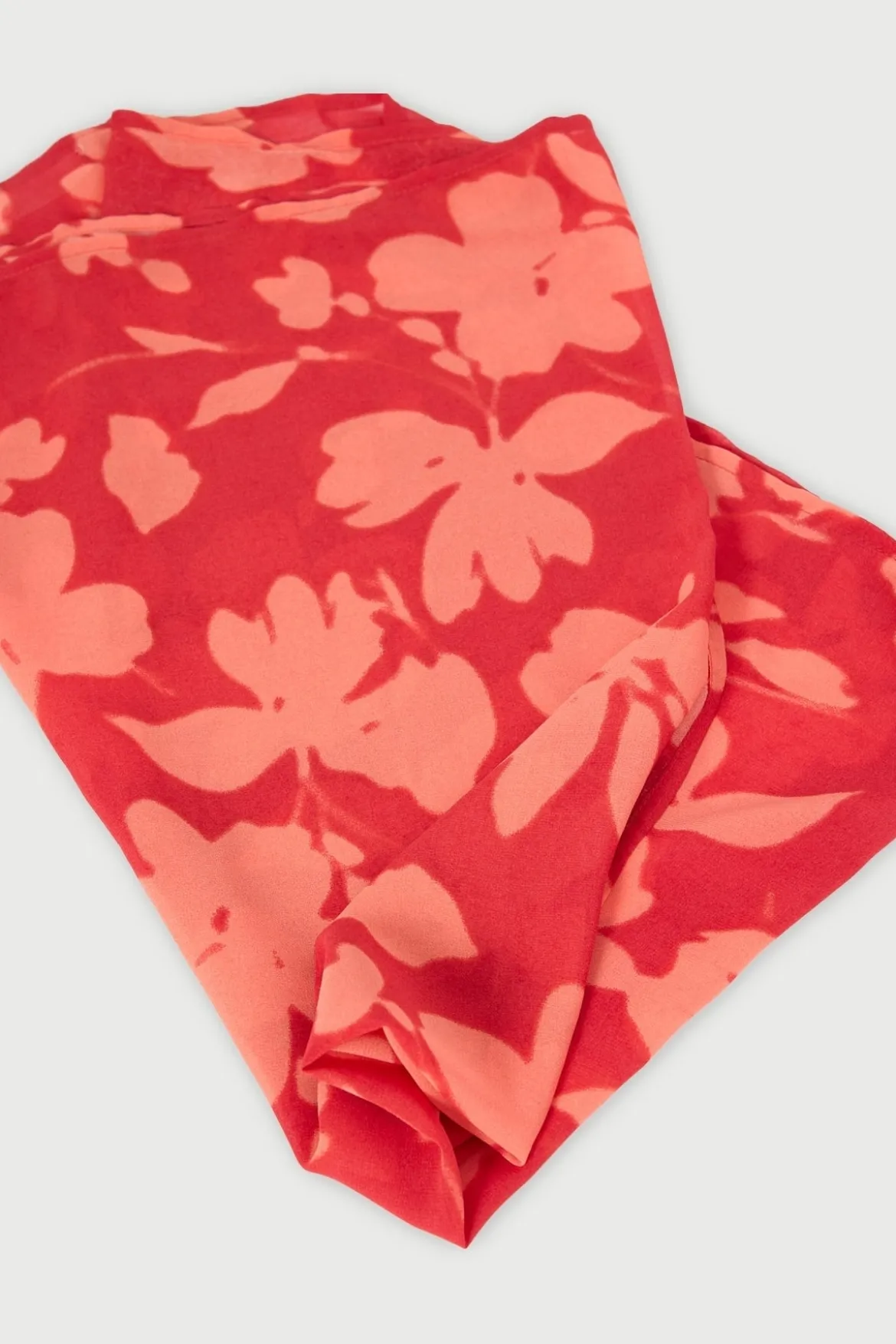 Zinna Scarf Red Print