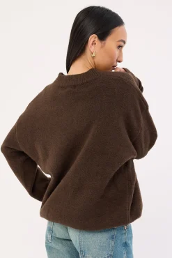 Zinnia Intarsia Knit Jumper Brown