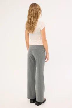 Zolena Trouser Tailoring Pinstripe Grey
